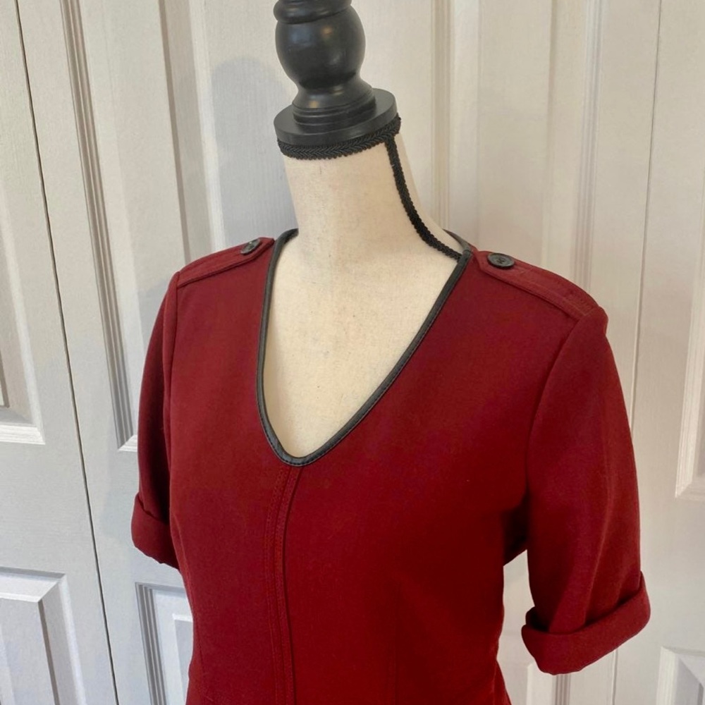 Burberry Brit Maroon A-Line Dress